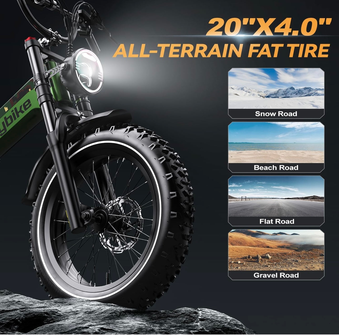 K6 Pro (K6F) Long Range Fat Tire Electric Bike