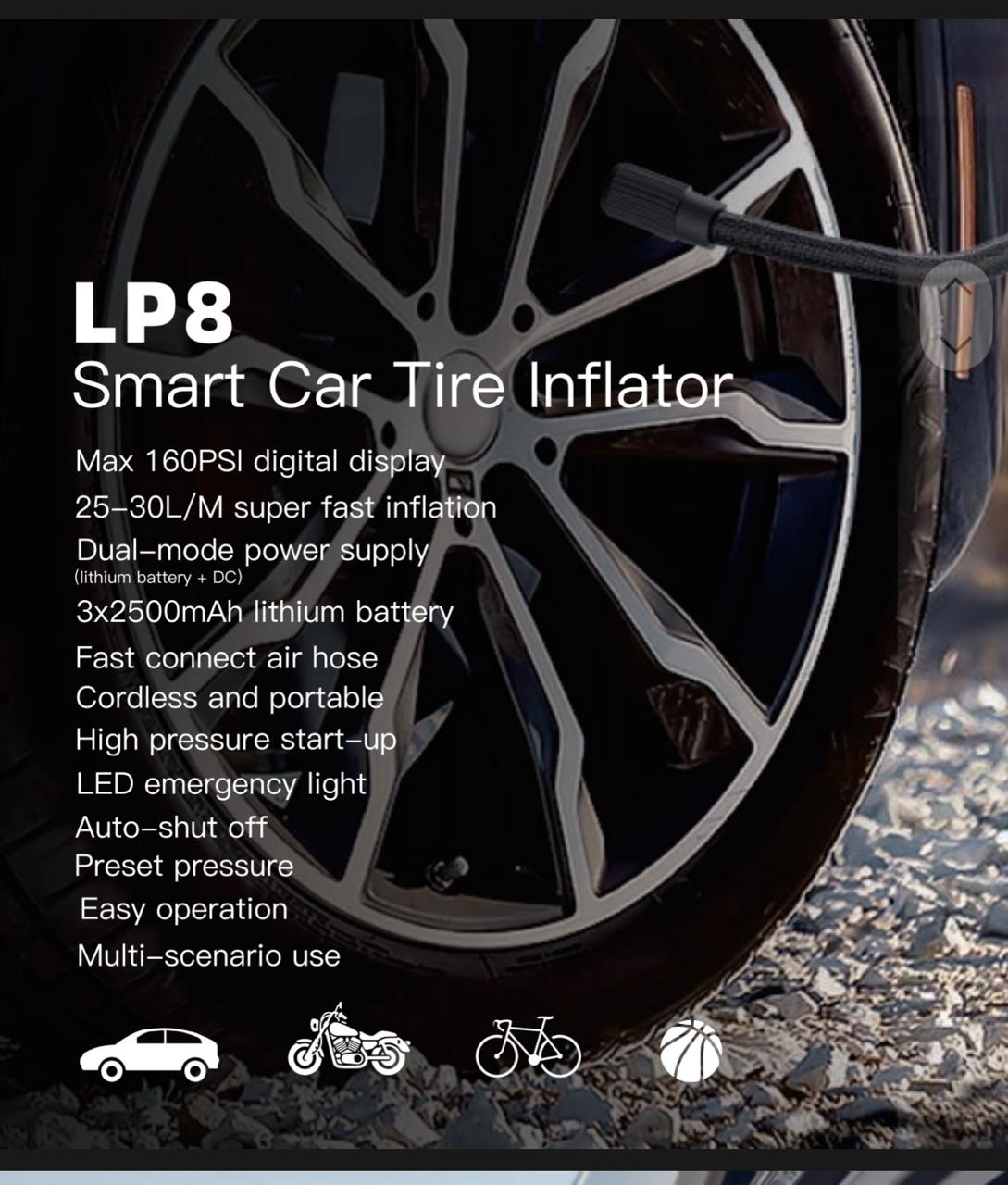 Motorcycle tire inflators LP8 model